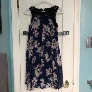 Navy Floral Target Dress